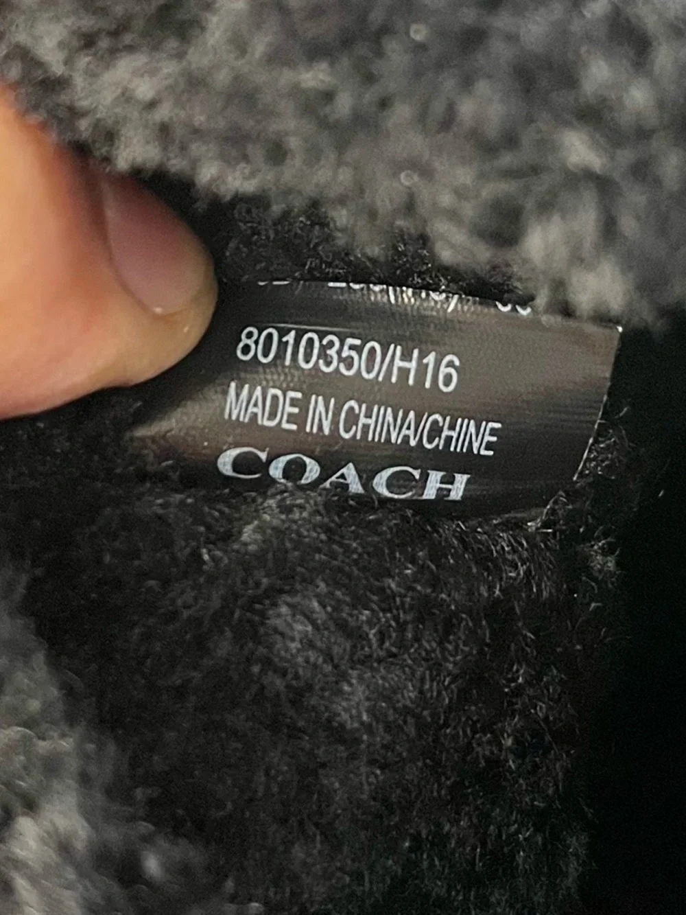 Coach Women's 6 BELMONT Suede Leather Cold Weather Winter Black tall Boots Shoes